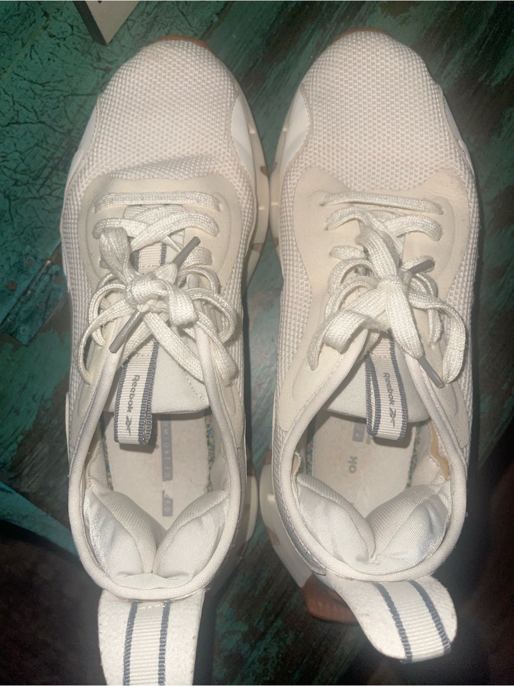Reebok Zig Dynamica CLW Sneakers Women’s 10 White Chalk Gum